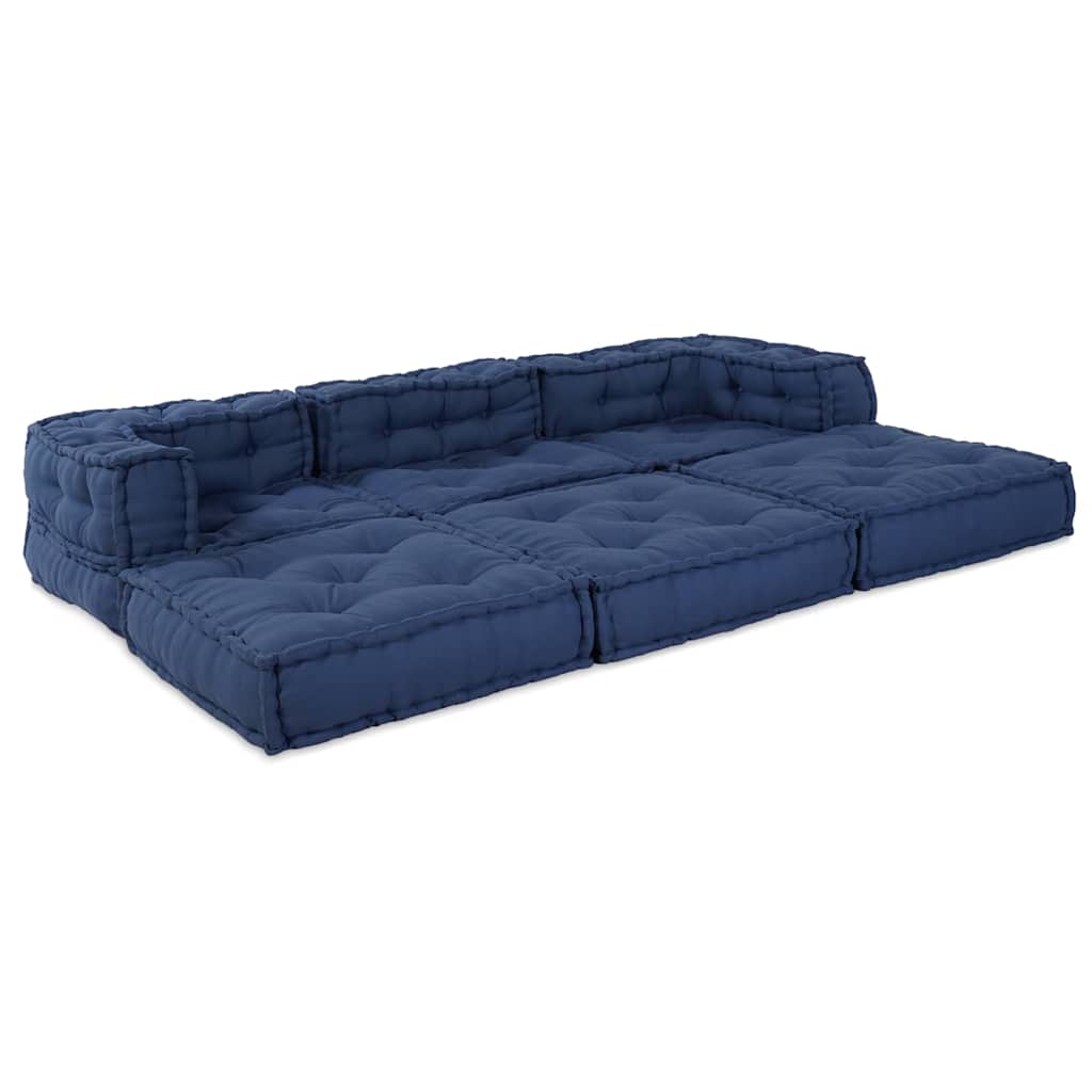 Modulssofa Enhed 3 pcs Indigo Stof