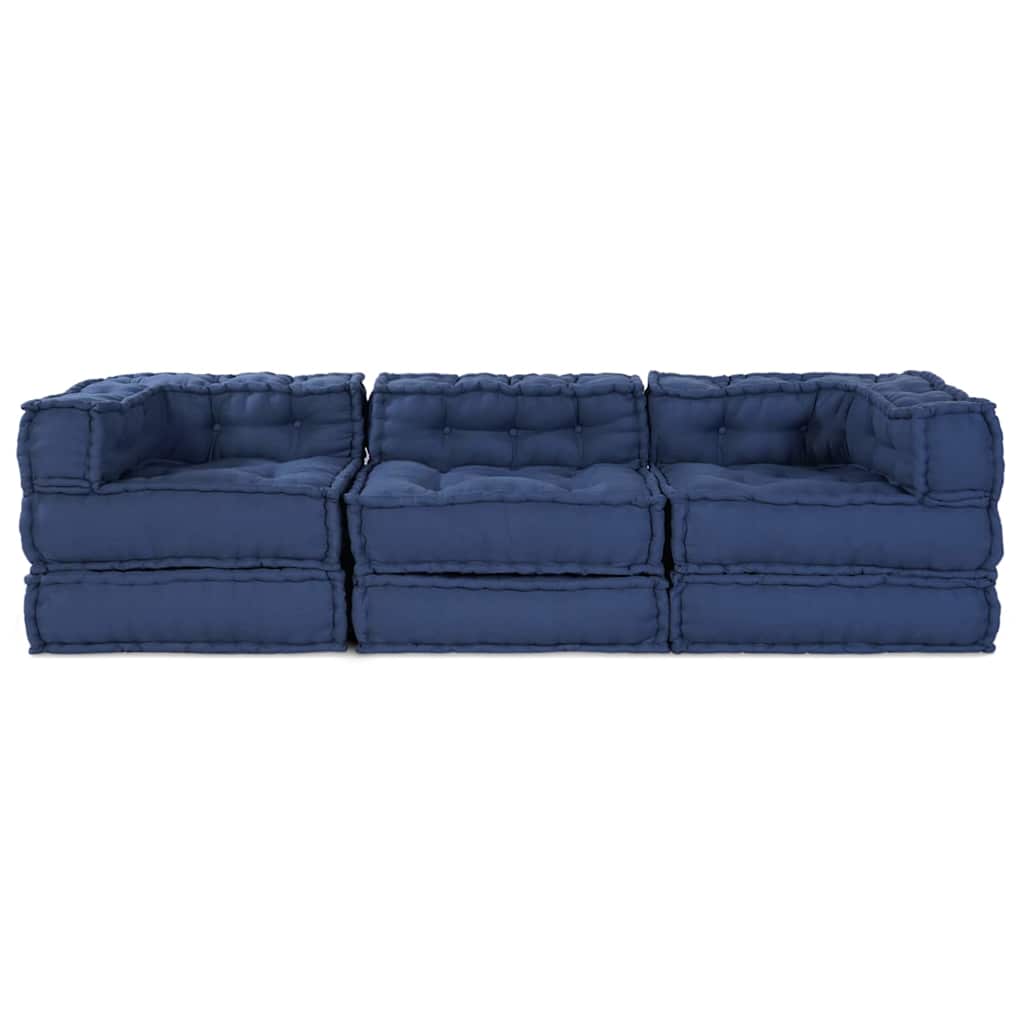 Modulssofa Enhed 3 pcs Indigo Stof