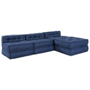 Modulssofa Enhed 4 pcs Indigo Stof