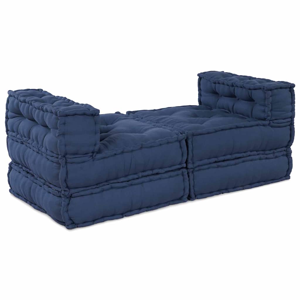Modulssofa Enhed 4 pcs Indigo Stof