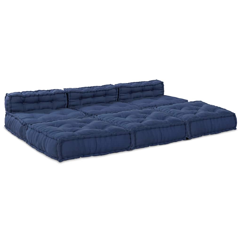 Modulssofa Enhed 4 pcs Indigo Stof