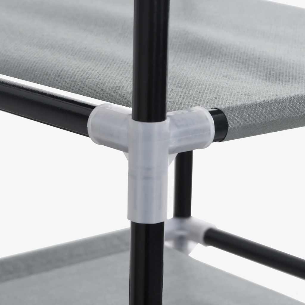 skoskab 60,5x30x97 cm ikke-vævet stof grå