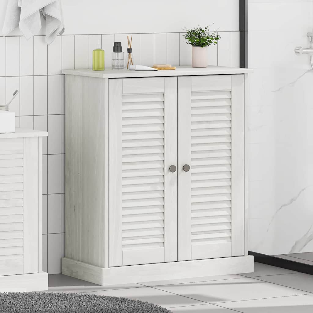 Badeværelsesskab VIGO Hvid og antik hvid 68 x 34 x 80 cm billede