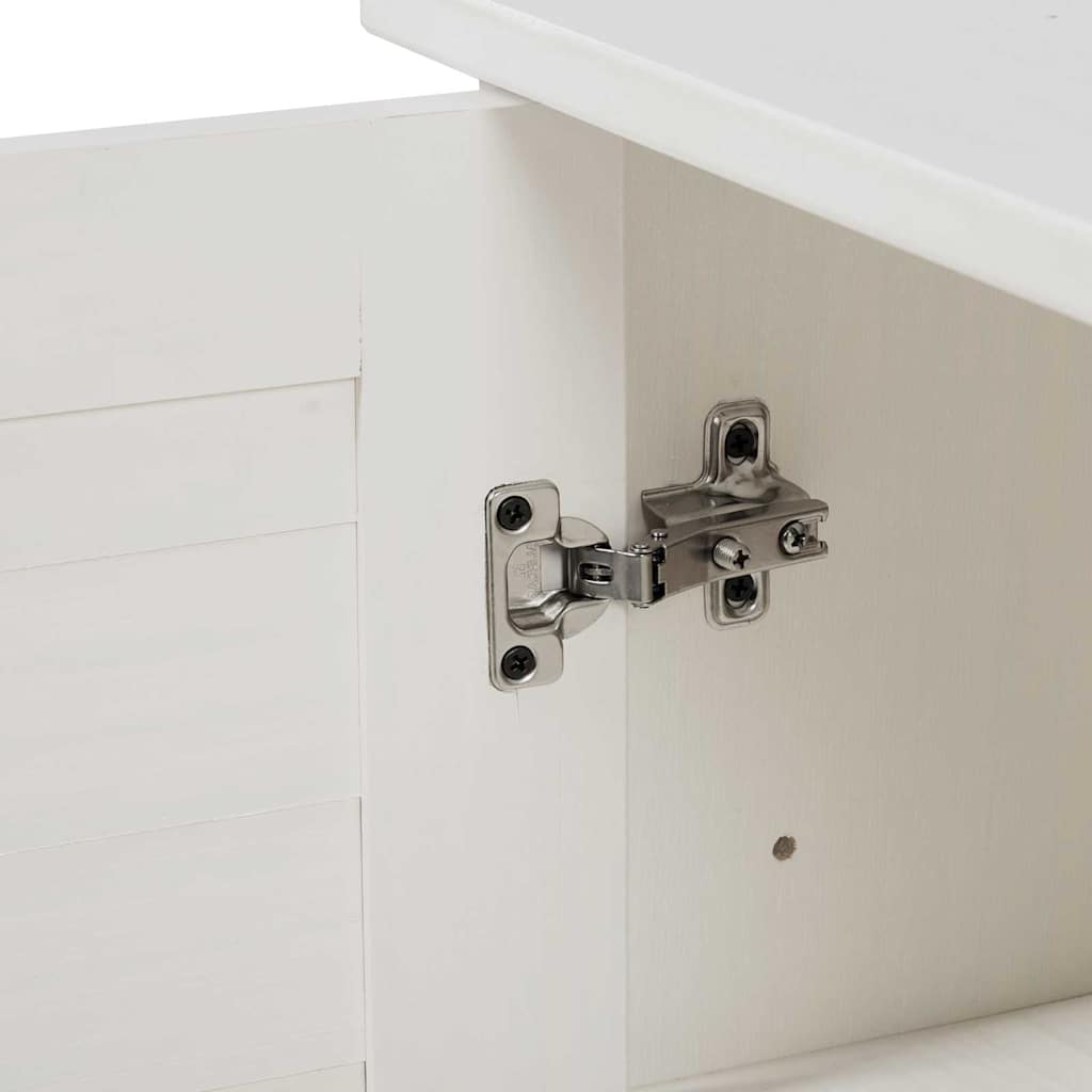 Badeværelsesskab VIGO Hvid 67,5 x 34 x 110 cm Massivt fyrretræ