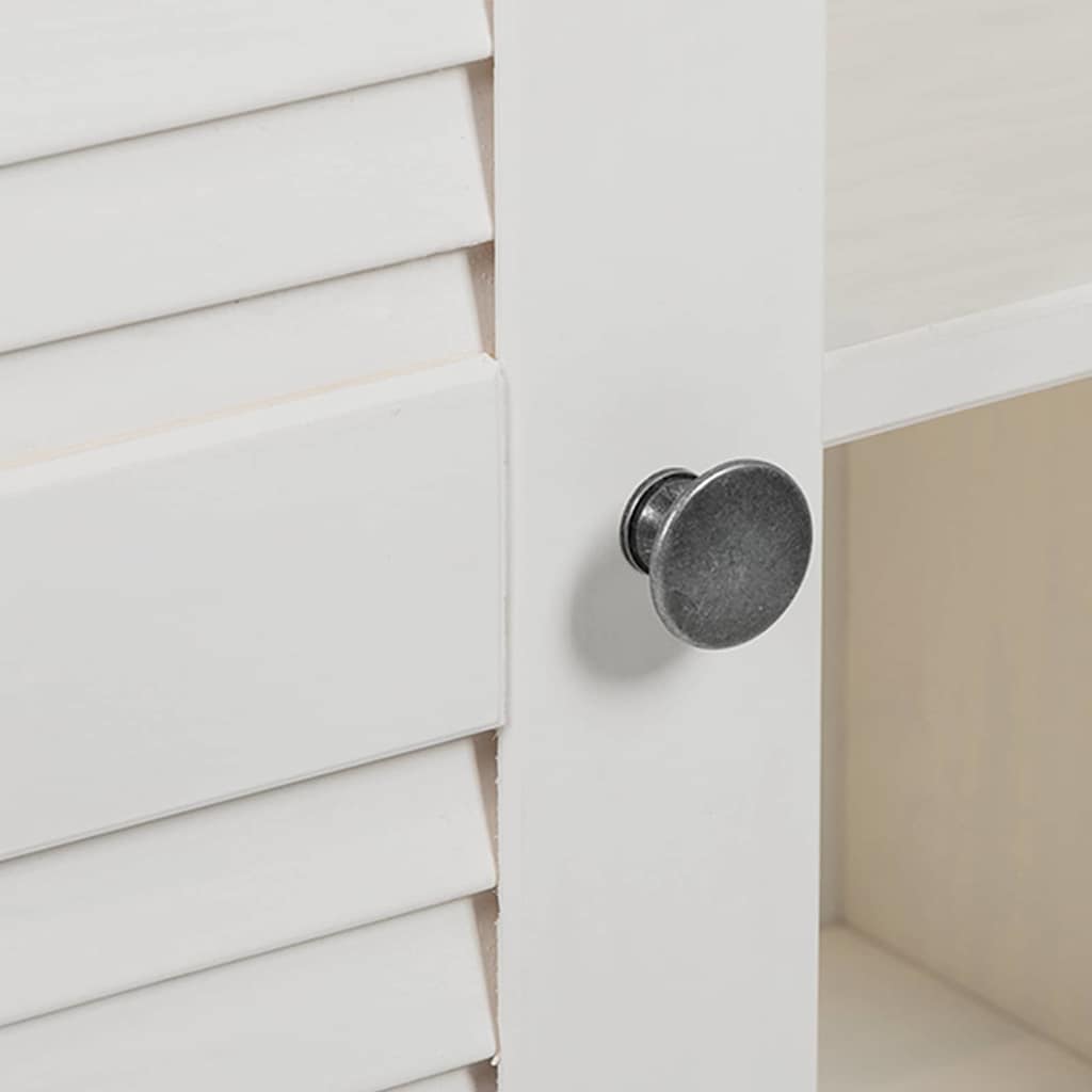 Badeværelsesskab VIGO Hvid 67,5 x 34 x 110 cm Massivt fyrretræ