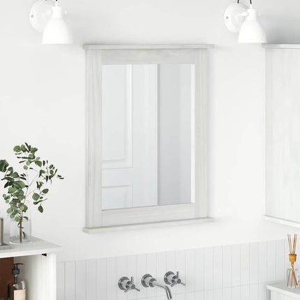 Spejl VIGO Antik hvid 55,5 x 5 x 70 cm Massivt fyrretræ