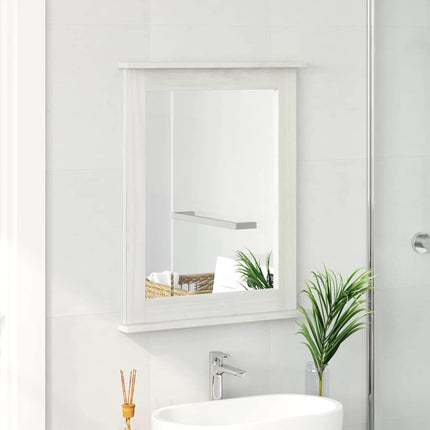Spejl VIGO Antik hvid 55,5 x 5 x 70 cm Massivt fyrretræ