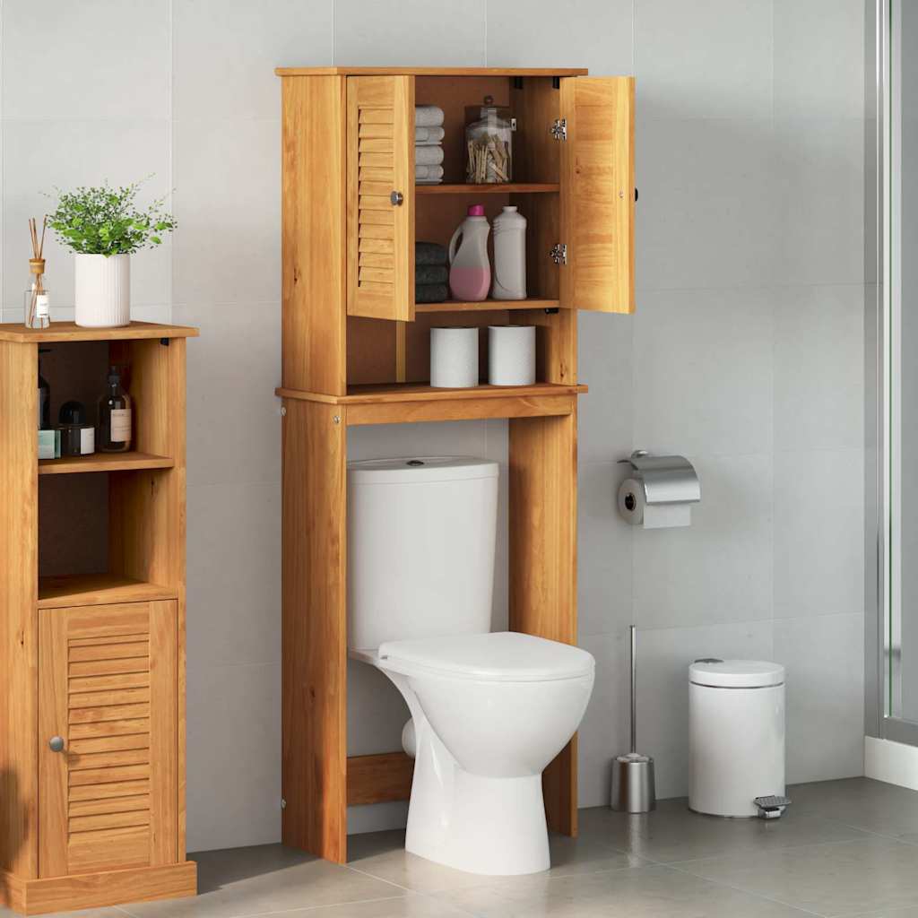 Toilet Skab med hylde VIGO Brun og honningbrun 60 x 27 x 161 cm