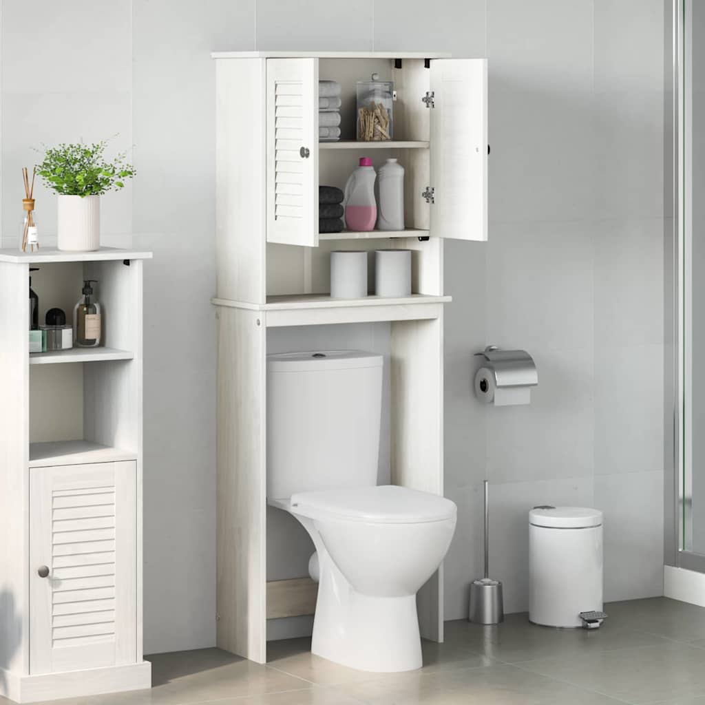 Toilet Skab med hylde VIGO Hvid og antik hvid 60 x 27 x 161 cm