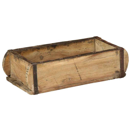 Bakke med opbevaring Brun 30 x 15 x 9 cm Solid genbrugs træ
