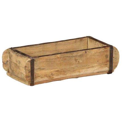 Bakke med opbevaring Brun 30 x 15 x 9 cm Solid genbrugs træ