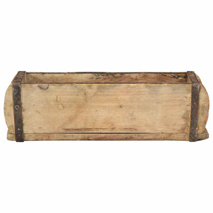 Bakke 4 stk. Brun 30 x 15 x 9 cm Solid genbrugs træ