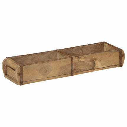 Bakke med opbevaring Brun 57 x 15 x 9 cm Solid genbrugs træ