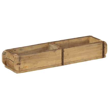 Bakke med opbevaring Brun 57 x 15 x 9 cm Solid genbrugs træ