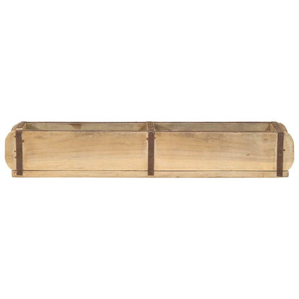 Bakke med opbevaring Brun 57 x 15 x 9 cm Solid genbrugs træ