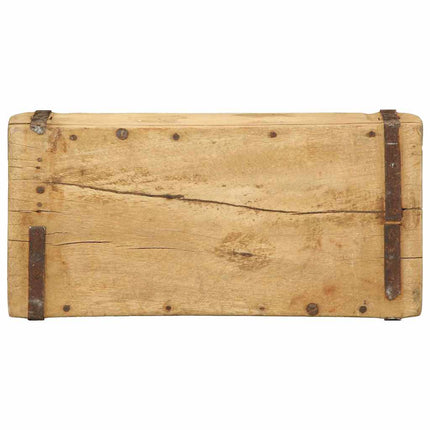 Bakke 4 stk. Brun 30 x 14 x 9 cm Solid genbrugs træ