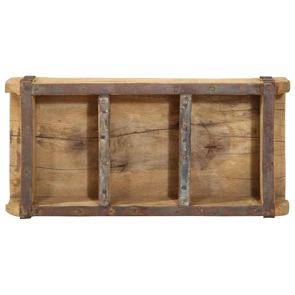 Bakke 4 pcs Brun 30 x 14 x 9 cm Solid genbrugs træ
