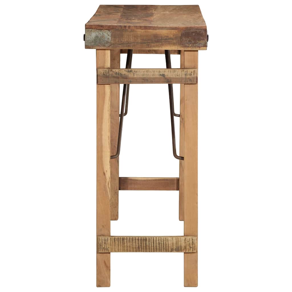 Konsolbord Brun 110 x 35 x 76 cm Massivt genbrugstræ