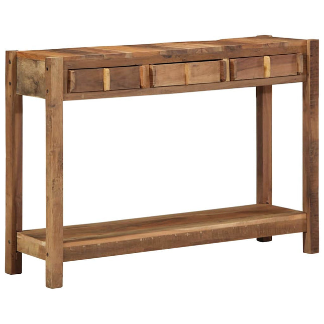 Konsolbord med skuffe Brun 107 x 33 x 76 cm Solid genbrugs træ