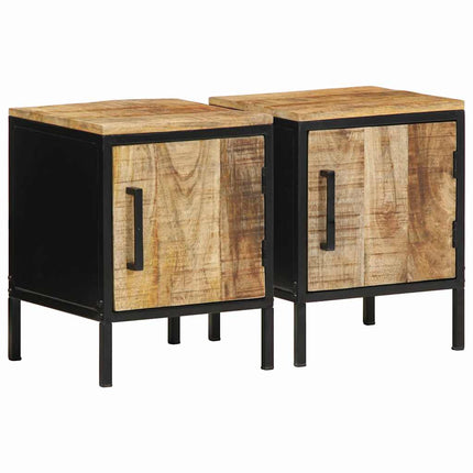Natskab 2 pcs Brun og sort 30 x 30 x 40 cm