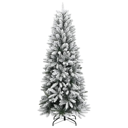 kunstigt juletræ med 300 LED'er og sne 180 cm