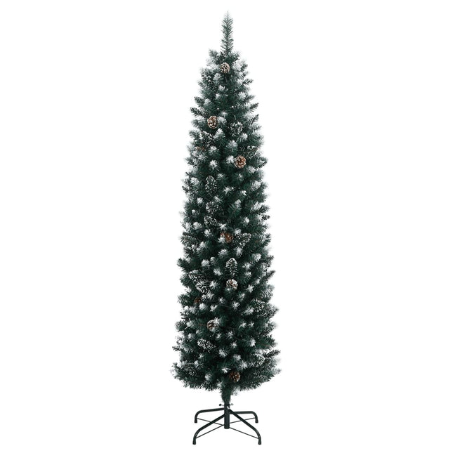 kunstigt smalt juletræ 150 LED'er 120 cm