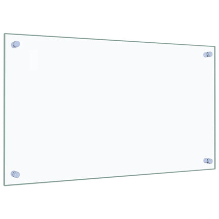stænkplader 2 stk. 70x40 cm hærdet glas gennemsigtig