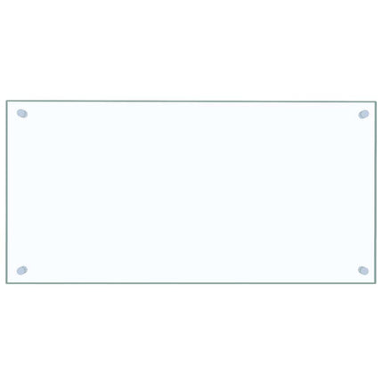 stænkplader 2 stk. 80x40 cm hærdet glas gennemsigtig