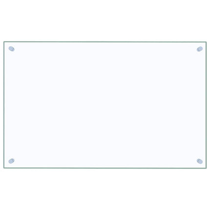 stænkplader 2 stk. 80x50 cm hærdet glas gennemsigtig