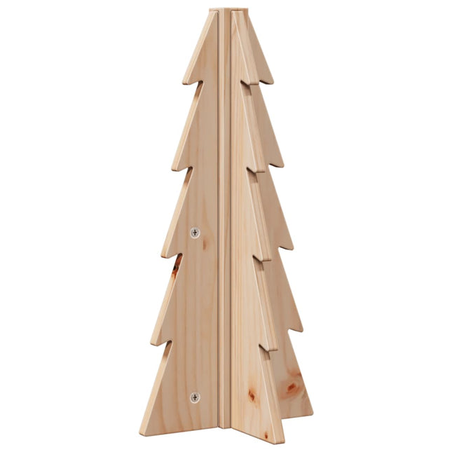 dekorativt juletræ 49 cm massivt fyrretræ