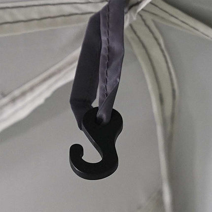 pooltelt med aftagelig flue og netvægge 612x612 cm grå