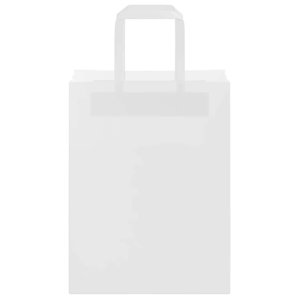 papirposer 250 stk. med håndtag 21x11x28 cm hvid