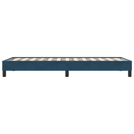 kontinentalseng uden madras 80x210 cm fløjl mørkeblå