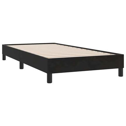 kontinentalseng uden madras 90x210 cm fløjl sort