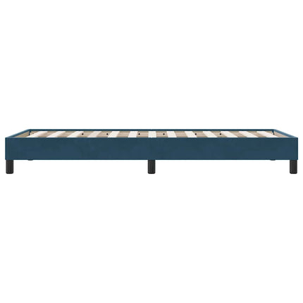 kontinentalseng uden madras 90x210 cm fløjl mørkeblå