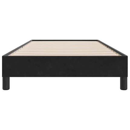 kontinentalseng uden madras 100x210 cm fløjl sort