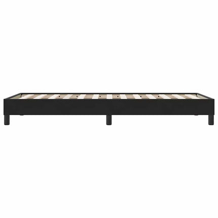 kontinentalseng uden madras 100x210 cm fløjl sort