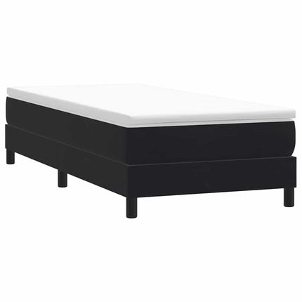 kontinentalseng uden madras 100x210 cm fløjl sort