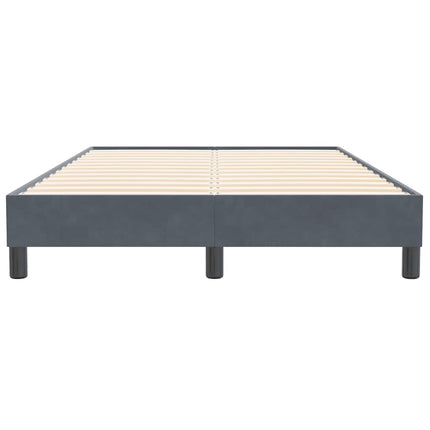 kontinentalseng uden madras 120x210 cm fløjl mørkegrå