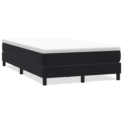 kontinentalseng uden madras 120x210 cm fløjl sort