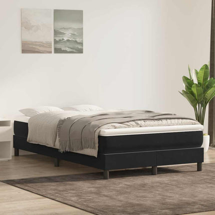 kontinentalseng uden madras 120x210 cm fløjl sort