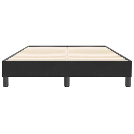 kontinentalseng uden madras 120x210 cm fløjl sort