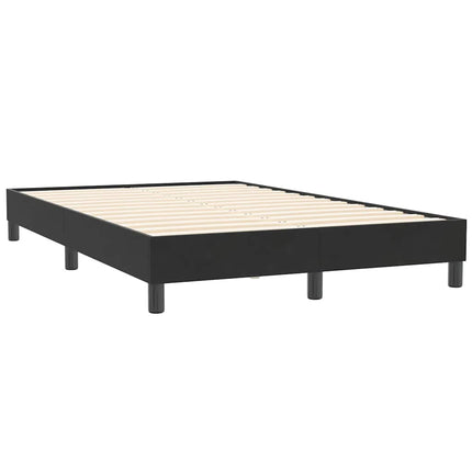 kontinentalseng uden madras 120x210 cm fløjl sort
