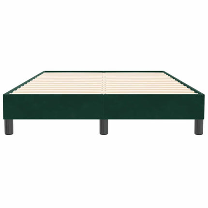 kontinentalseng uden madras 120x210 cm fløjl mørkegrøn