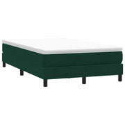 kontinentalseng uden madras 120x210 cm fløjl mørkegrøn