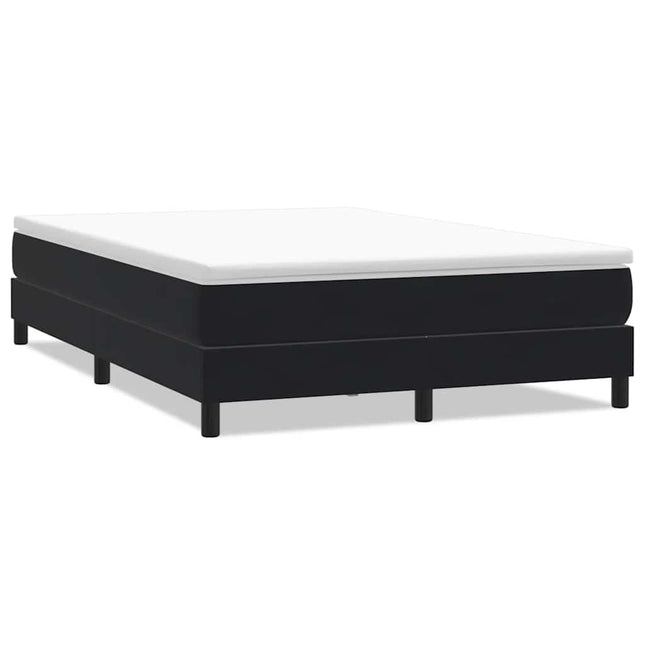 kontinentalseng uden madras 140x210 cm fløjl sort