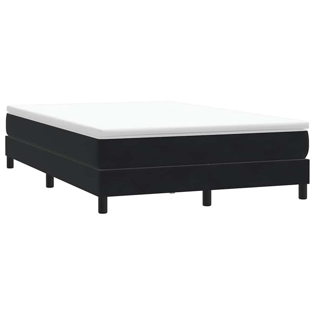 kontinentalseng uden madras 140x210 cm fløjl sort