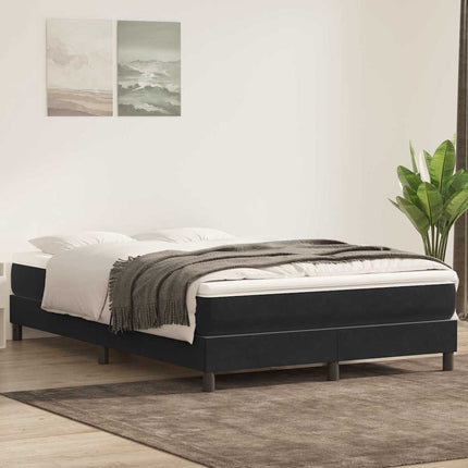kontinentalseng uden madras 160x210 cm fløjl sort