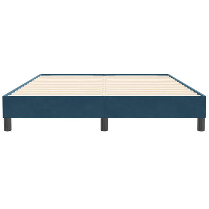 kontinentalseng uden madras 160x210 cm fløjl mørkeblå