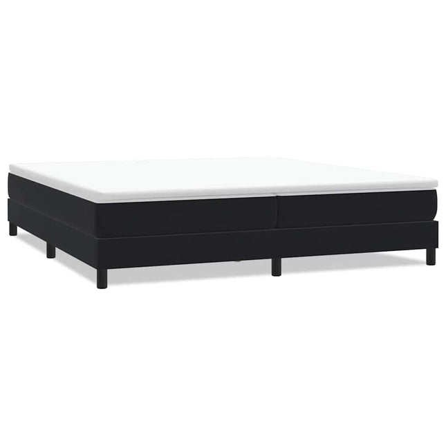 kontinentalseng uden madras 200x210 cm fløjl sort